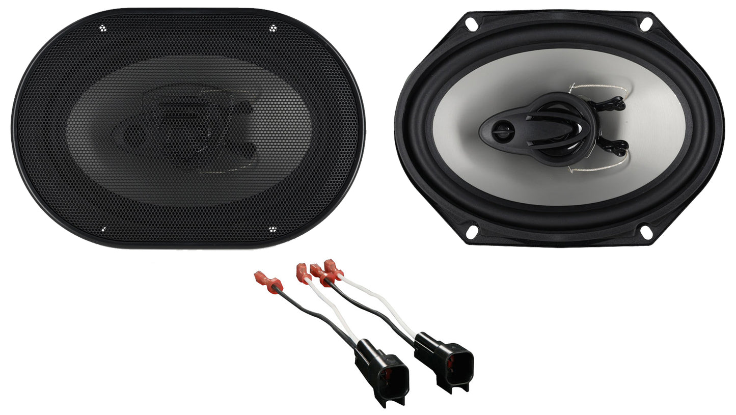 RV68.3A 6x8 Speakers 2-Pack + Metra Ford Harness 72-5600 Bundle