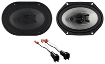 RV68.3A 6x8 Car Speakers 2-Pack + Ford Speaker Harness Bundle