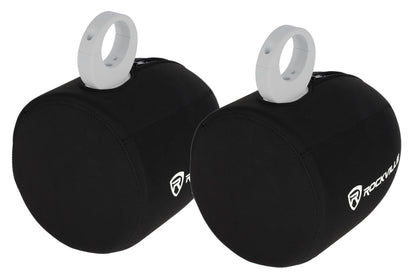 MAC90B 8" Black Speaker Pods 2-Pack + RWBC90 Covers Bundle