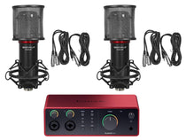 Focusrite Scarlett 4i4 4th Gen Studio Recording USB Audio Interface+Microphone