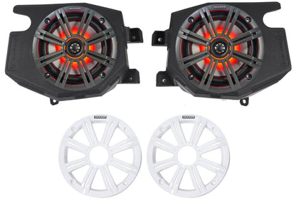 Kicker 6.5" LED Kick Panel Speakers fits 2014-2023 Polaris RZR / XP