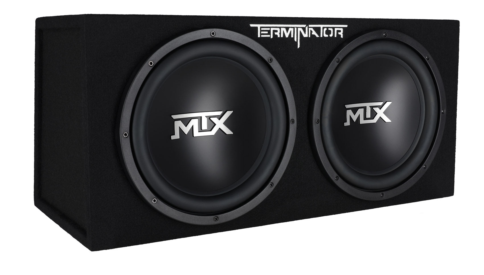 MTX Terminator Dual 12 Subwoofer System + Rockville RWK81 & RXC2D Bundle