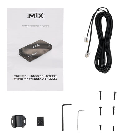MTX Terminator Dual 12 Subwoofer System + Rockville RWK81 & RXC2D Bundle
