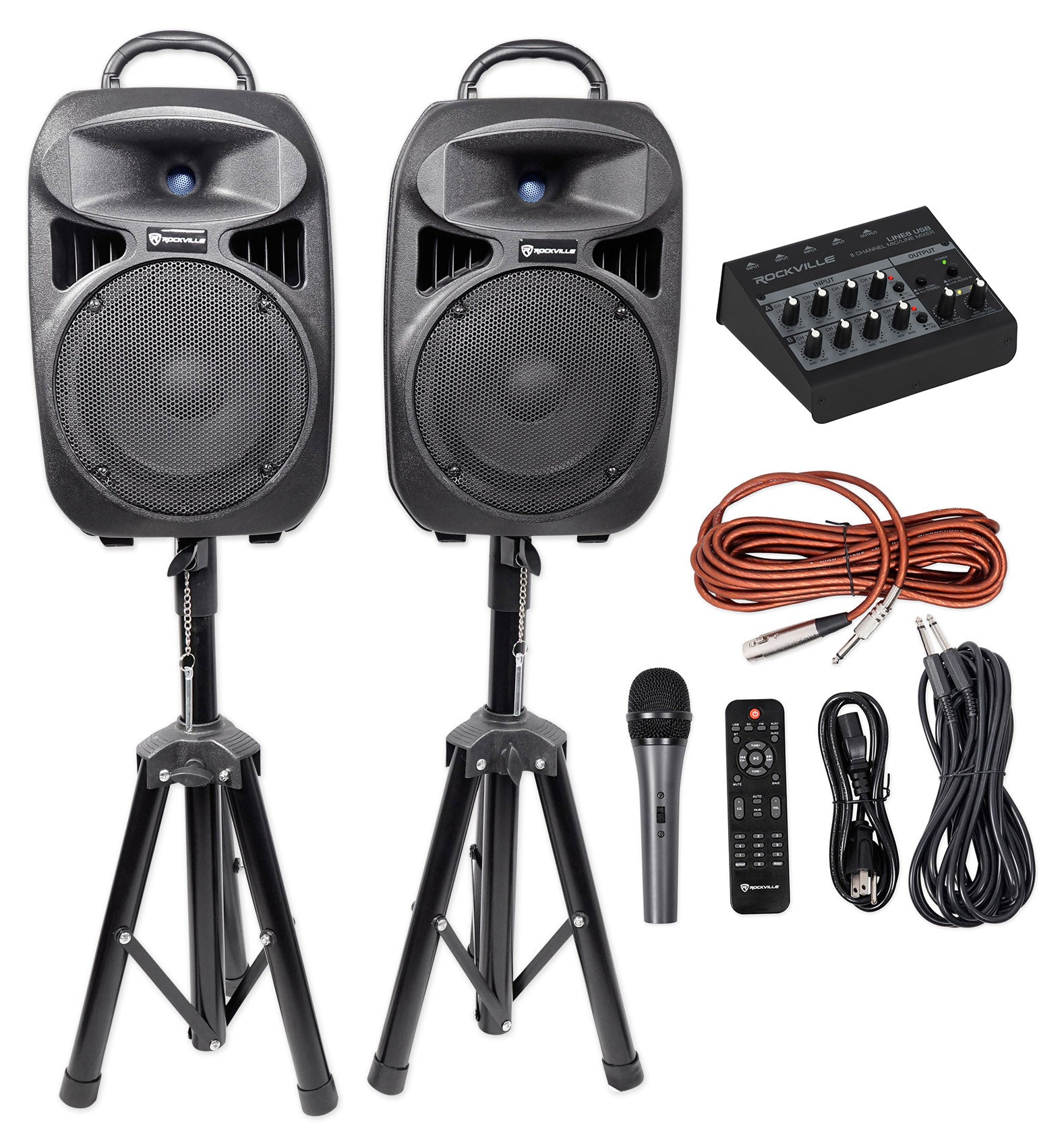 RPG082K 8" Powered PA System with Mixer