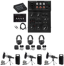 3-Person Podcast Podcasting Recording Kit