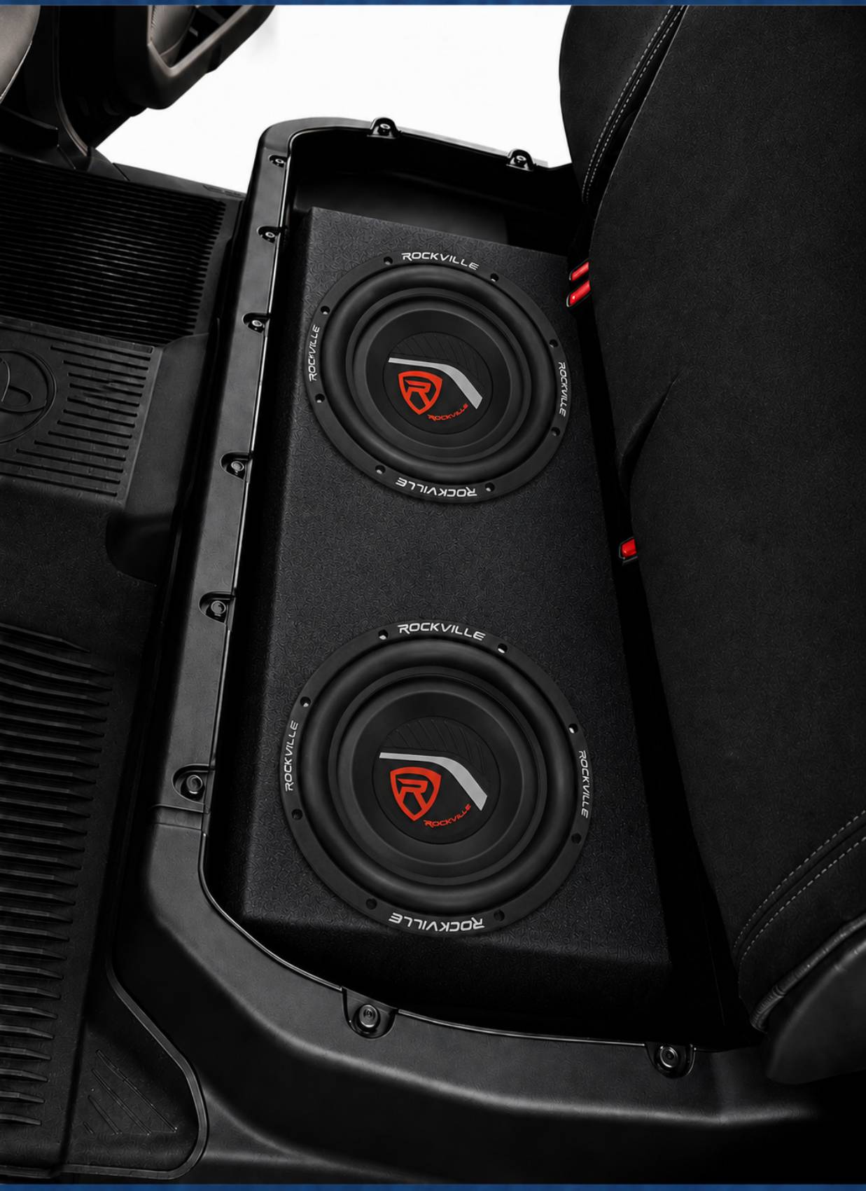 W10T4 10" 2-Ohm Shallow Subs 2-Pack + Dual 10" Toyota Tundra CrewMax Box Bundle