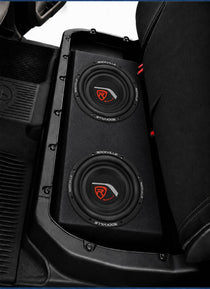 W12T4 12" 2-Ohm Shallow Subs 2-Pack + Dual 12" Toyota Tundra CrewMax Box Bundle