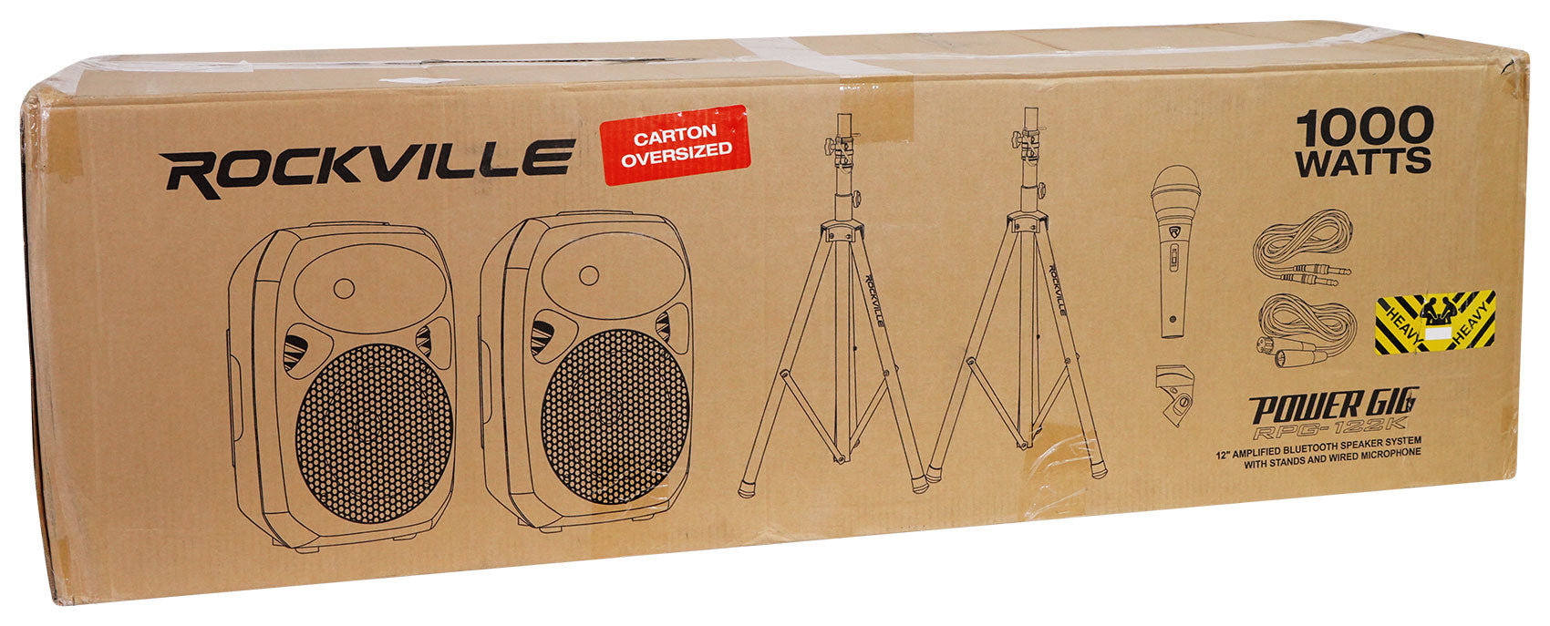 RPG122K 12" Powered PA System with Mixer