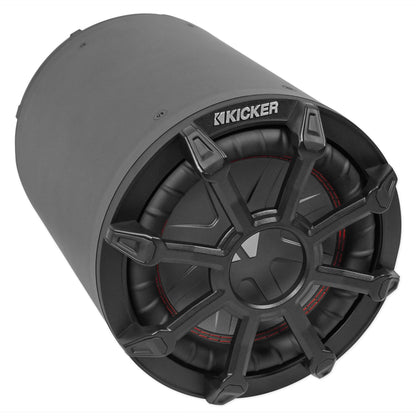 KICKER 46CWTB84 8" Subwoofer In Enclosure+(2) 6.5" Tower Speakers RZR/ATV/UTV