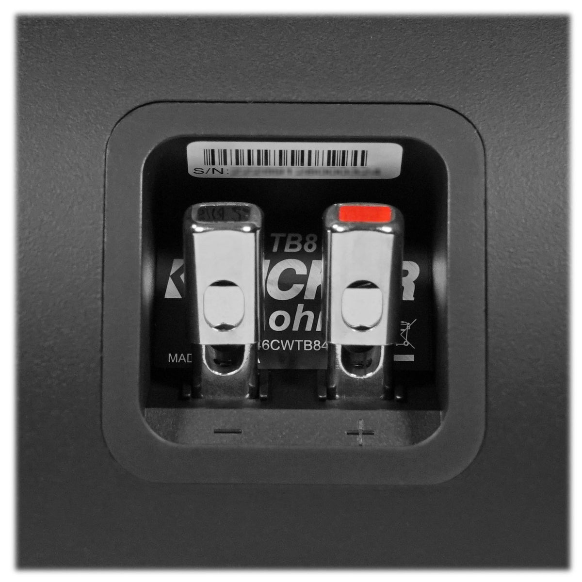 KICKER 46CWTB84 8" Subwoofer In Enclosure+(2) 6.5" Tower Speakers RZR/ATV/UTV
