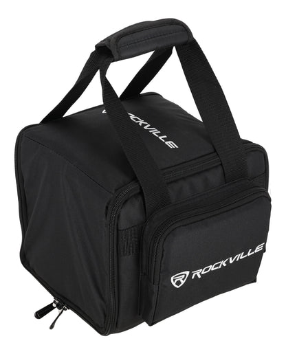 Rockville RLB90 v3 Universal Travel Bag Fits 2x Par Lights+Controller+Cables