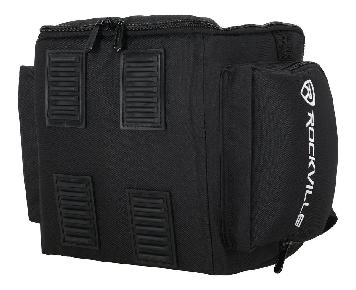 Rockville RLB90 v3 Universal Travel Bag Fits 2x Par Lights+Controller+Cables