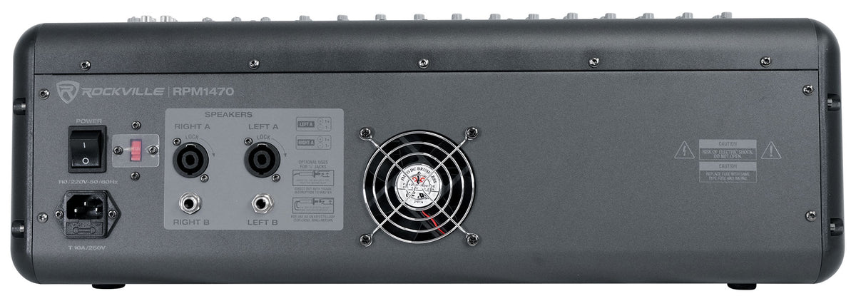 RSG15 15" 8-Ohm Speakers 2-Pack + RPM1470 Powered Mixer Bundle
