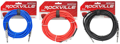 RCGT20 20' 3-Pack + Color-Coded Cable Bundle