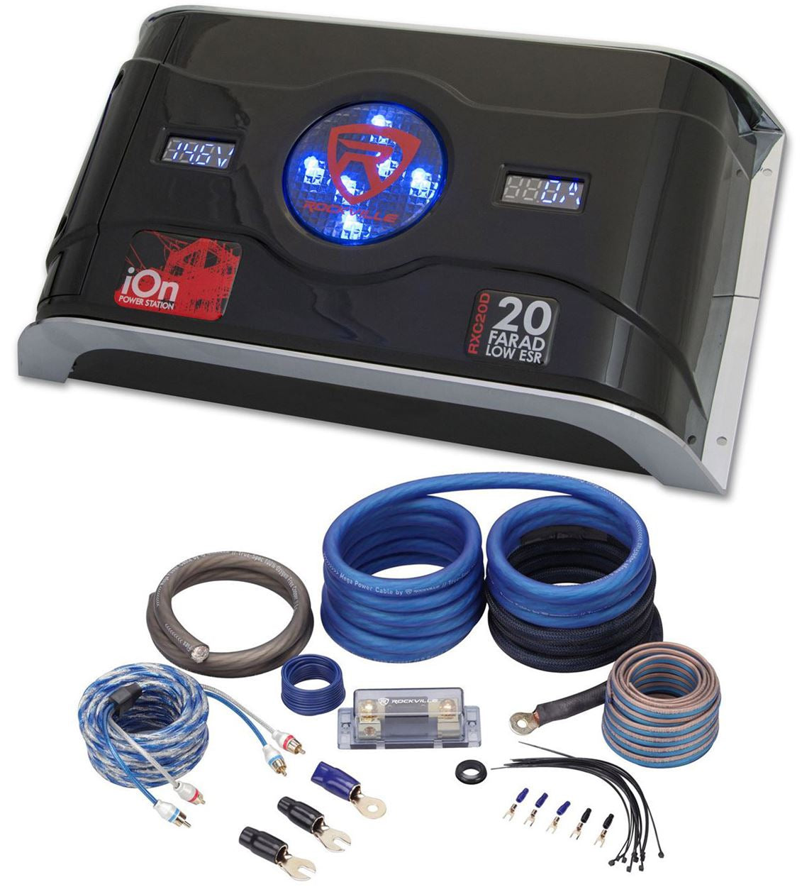 RXC20D + RWK0CU 0 AWG Copper Amp Kit Bundle