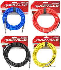 RCGT20 20' 4-Pack + Color-Coded Cable Bundle