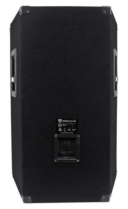 RSG15.4 2-Pack + RPA9 Amp + Stands & Cables Bundle