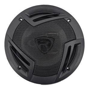 Black speaker on a white background