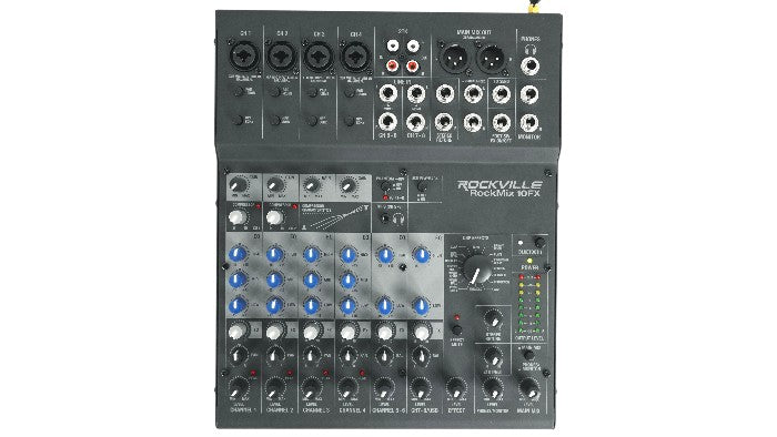 Versatile 10-Channel Mixer with Bluetooth