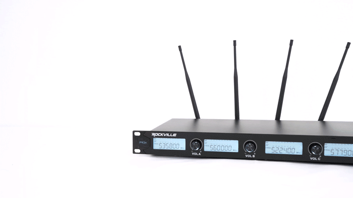 Quad UHF Wireless Microphone System