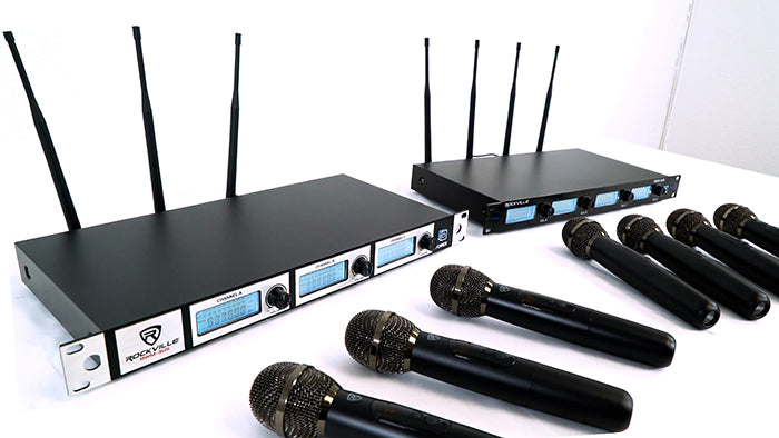 Tri & Quad Wireless Microphone Systems with Advanced Features