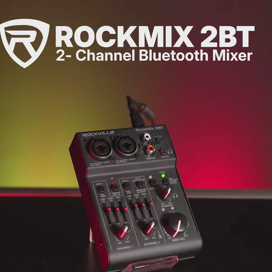 A Video Showing the Different Features of the Rockville ROCKMIX 2BT 
